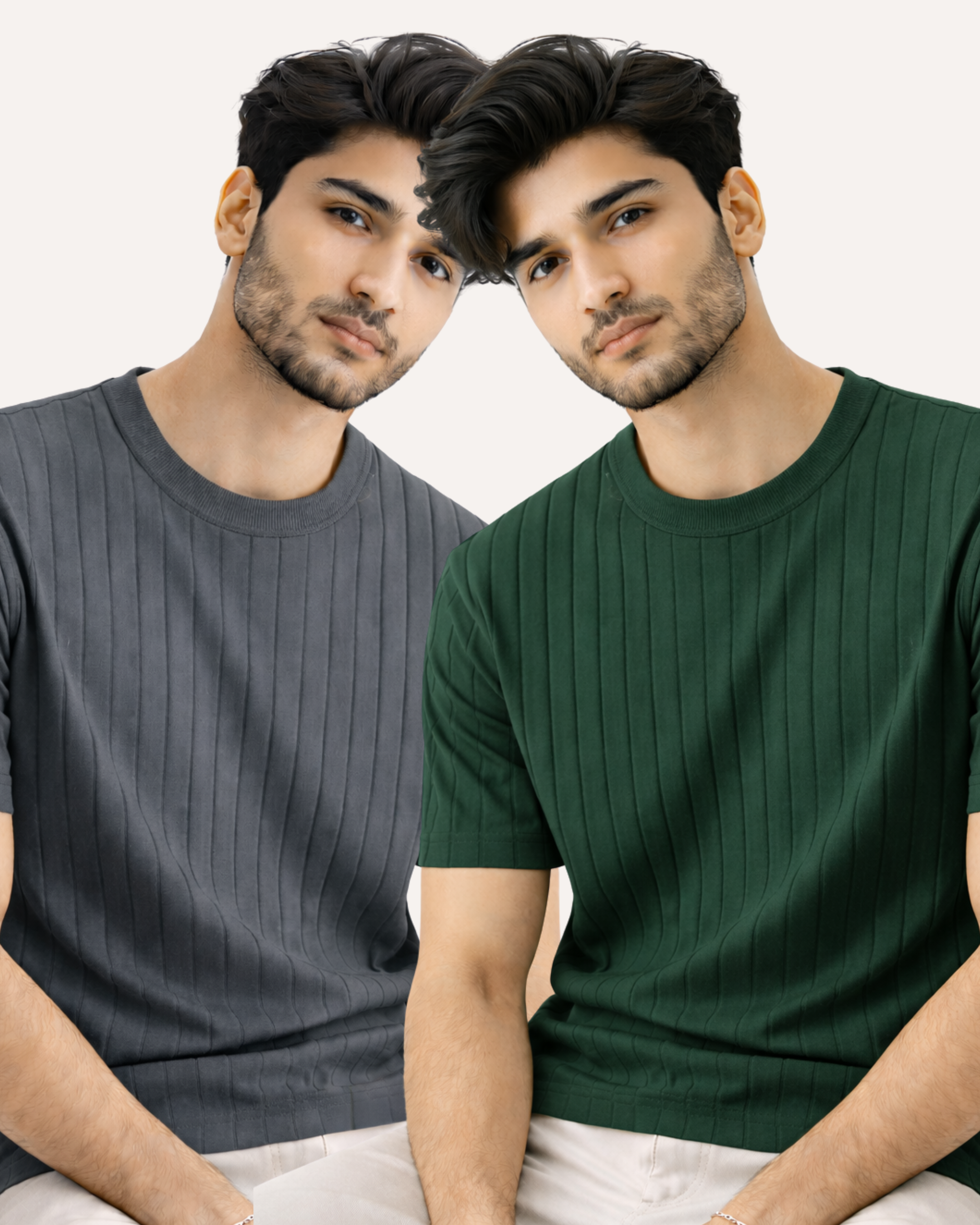 Pack of 2 Drop Needle Basic Tees