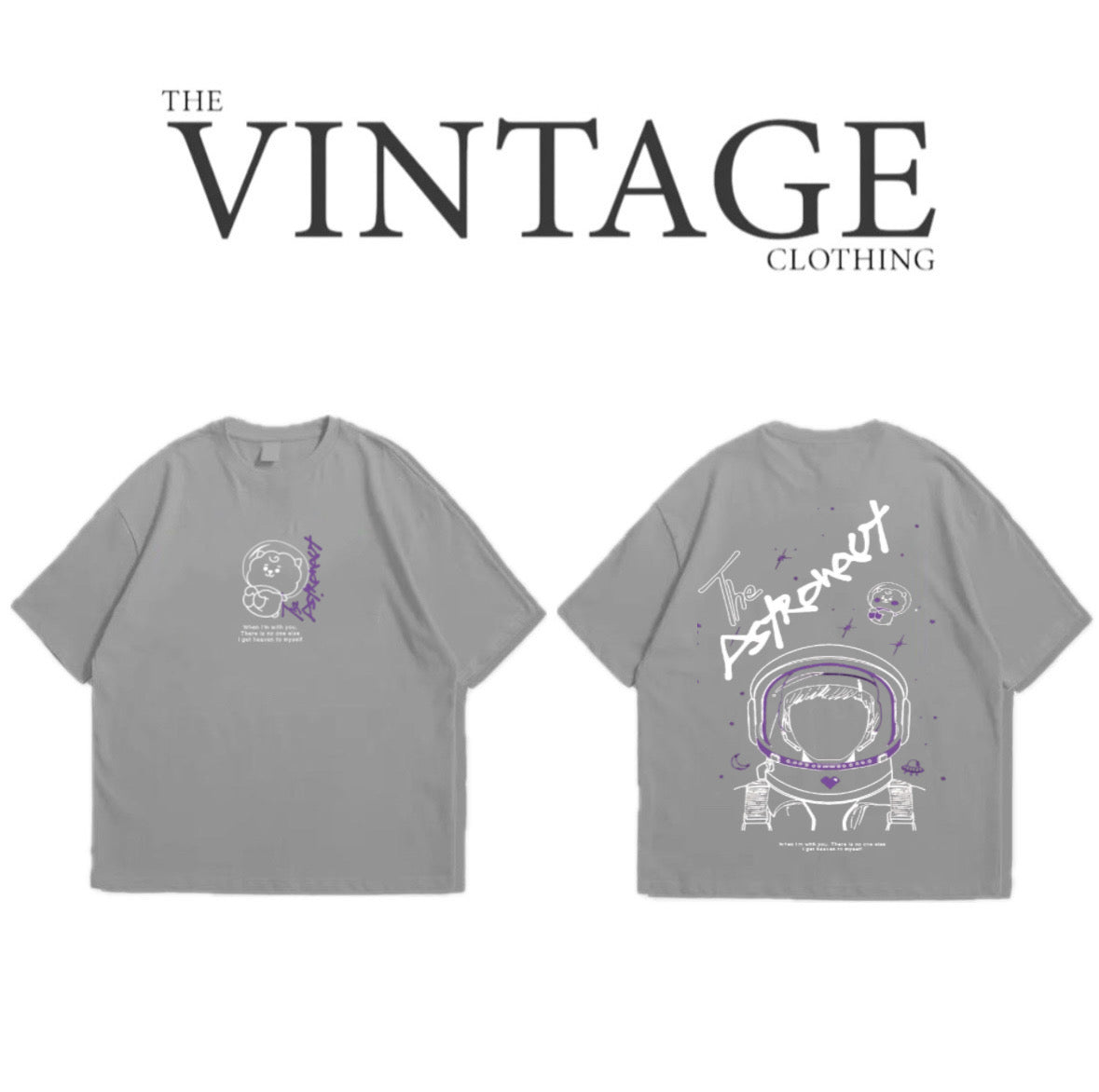 The Astronaut Oversized Dropshoulder Tee - DTF Printed Tshirt For Men and Women