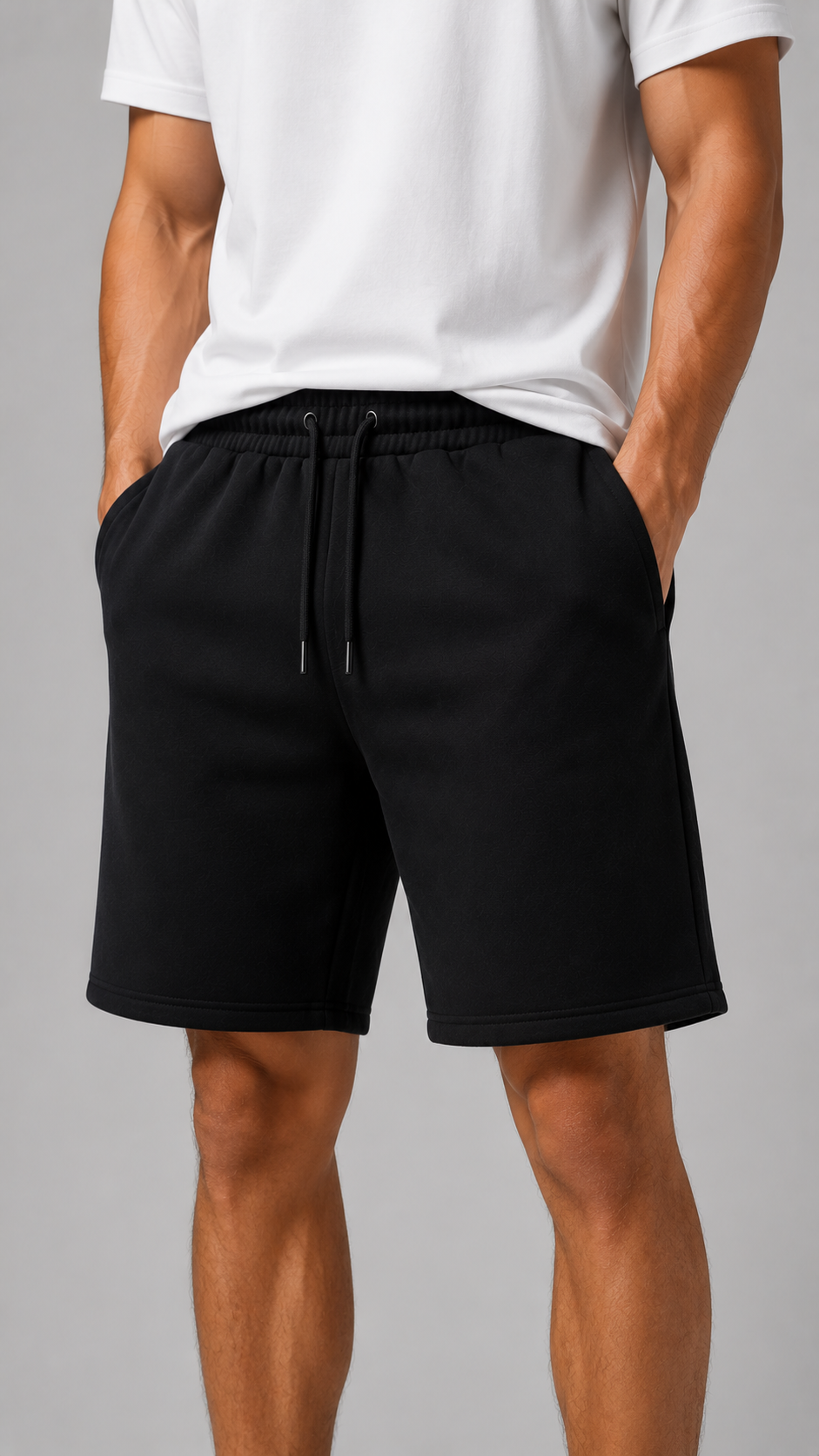 Pack of 4 Black,Charcoal,Green,Blue Summer Terry Shorts
