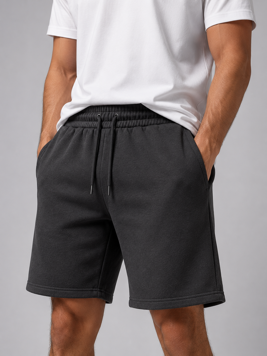Pack of 4 Black,Charcoal,Green,Blue Summer Terry Shorts