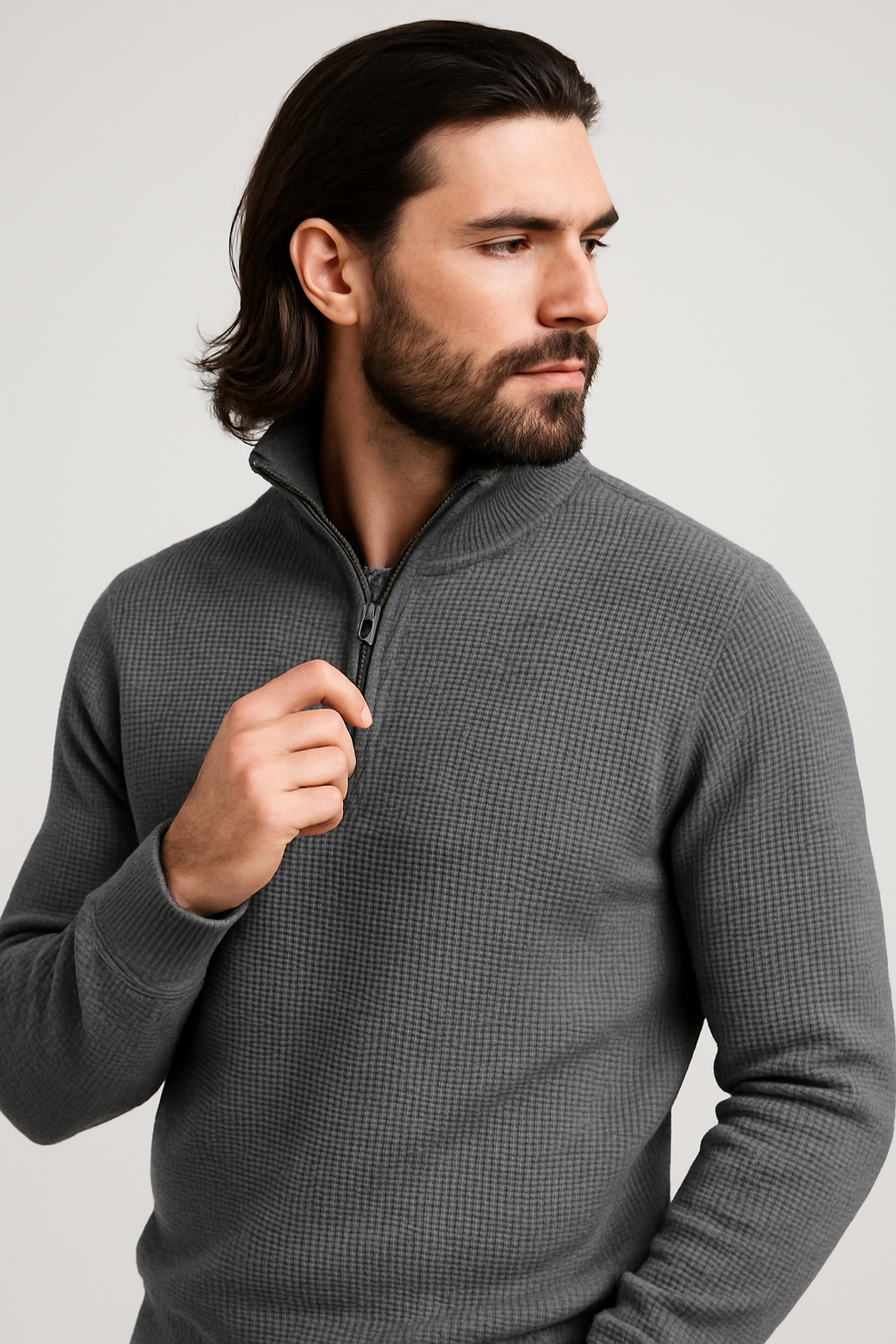 Pack of 2 WaffleZip Mocknecks