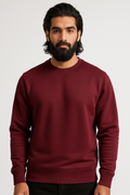 Pack of 2 Basic Green & Maroon Premium Men’s Sweatshirt