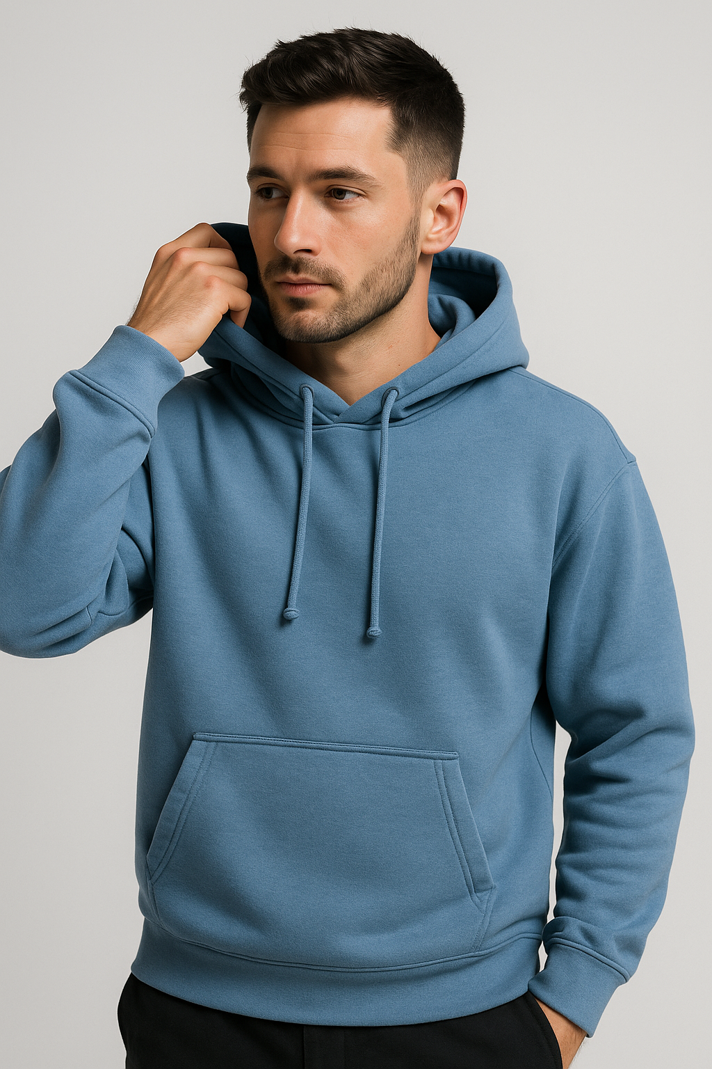 Pack of 2 Basic Charcoal & Blue Hoodies