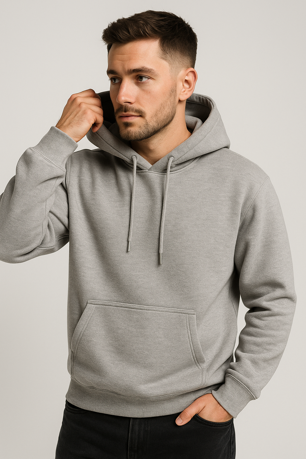 Pack of 2 Basic Gray & Beige Hoodies