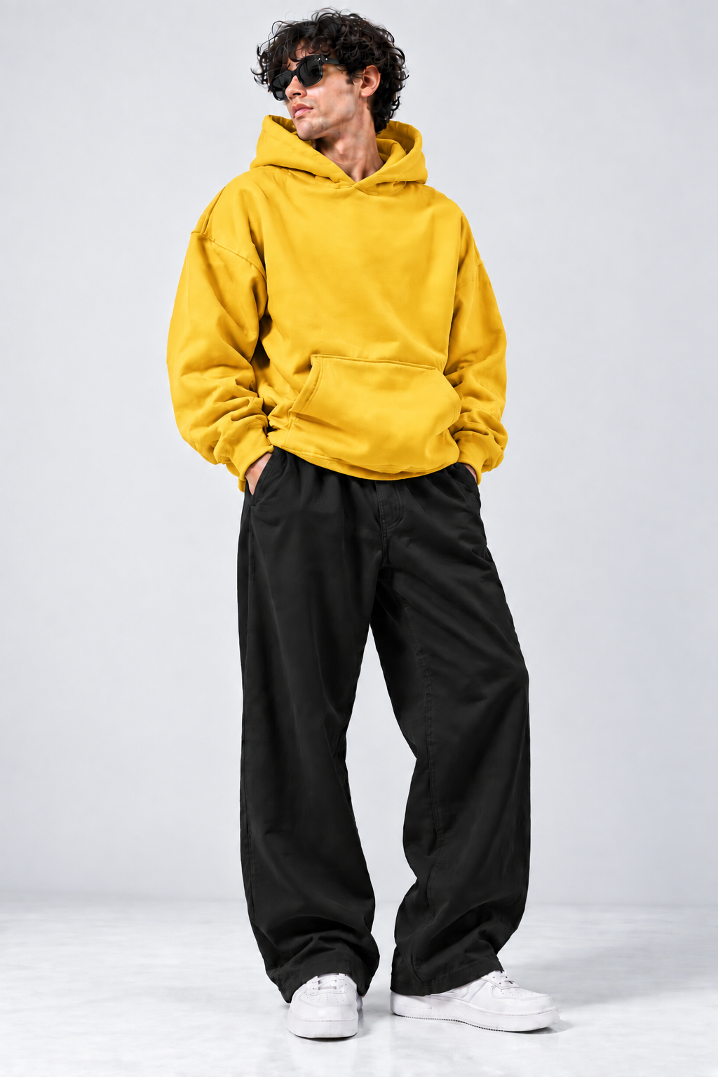Oversized Fleece Hoodie & Baggy Trouser Tracksuit
