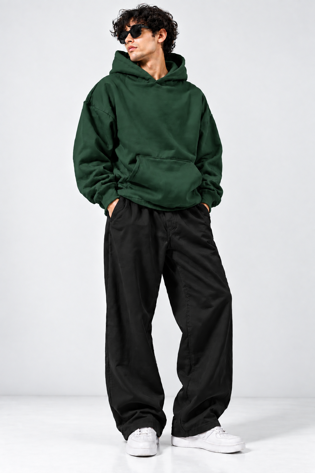 Oversized Fleece Hoodie & Baggy Trouser Tracksuit
