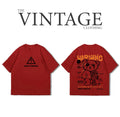 Warning Oversized Dropshoulder Tee - DTF Printed Tshirt for Men and Women